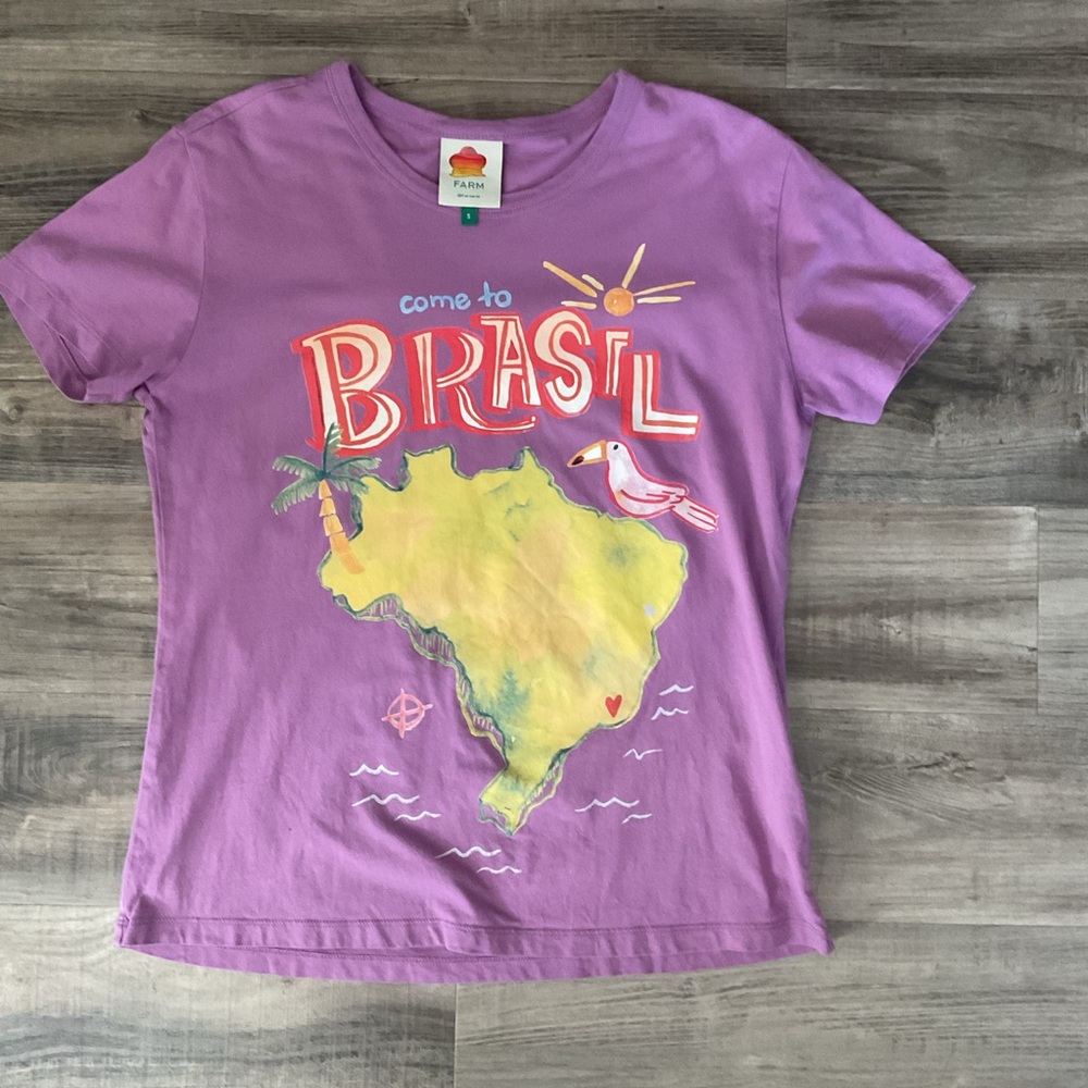 Farm Rio Brasil T shirt size small - Picture 2 of 5
